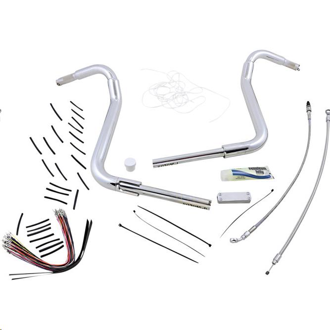 1-1/2in. EZ Install Pointed Top Handlebar Kit - Chrome