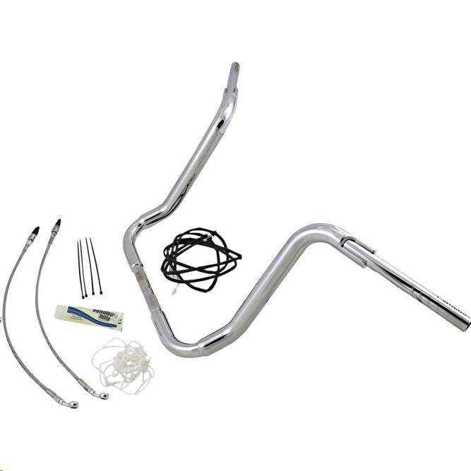 1-1/2in. EZ Install Pointed Top Handlebar Kit - Chrome