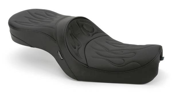 Low-Profile Touring Seat - Flame Stitching