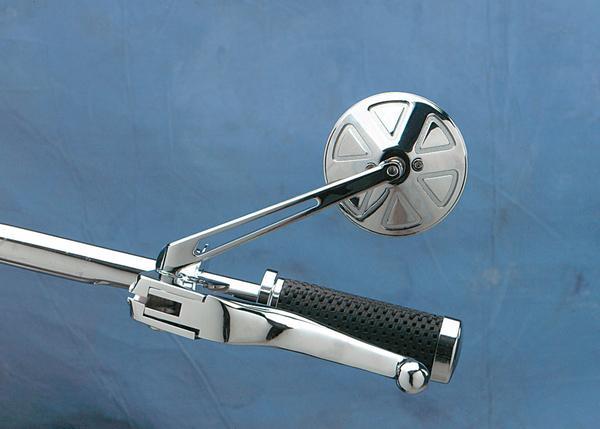 Drag-Ness Round Series Mirror - with Stealth II Stem