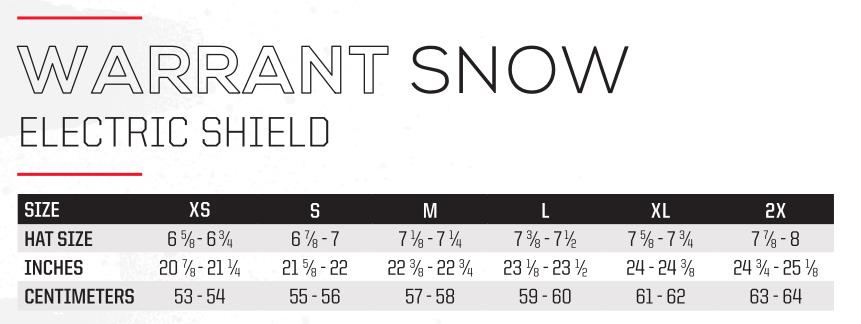 Warrant Solid Snow Helmet with Electric Shield
