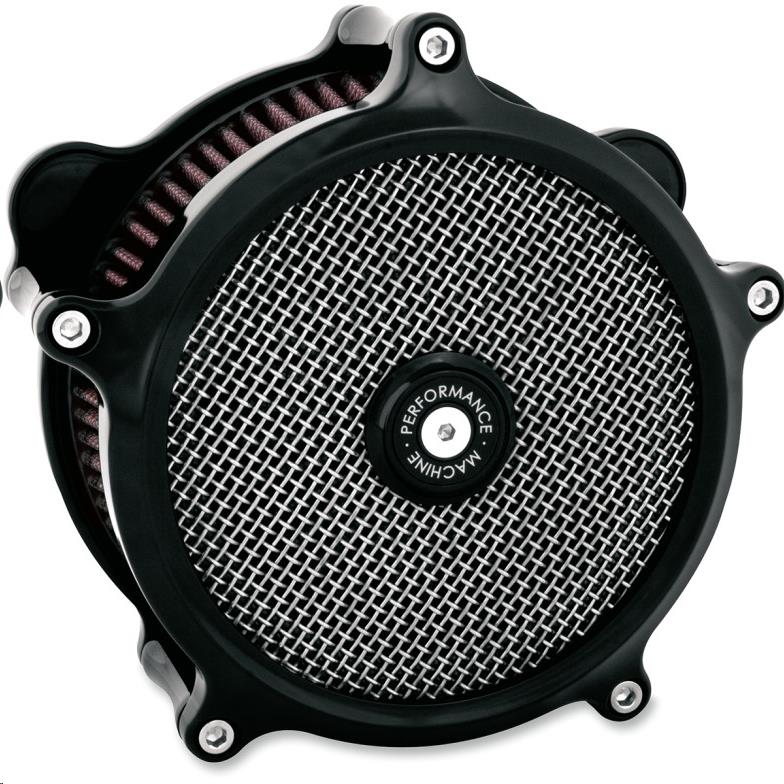 Super Gas Air Cleaner - Black Anodized