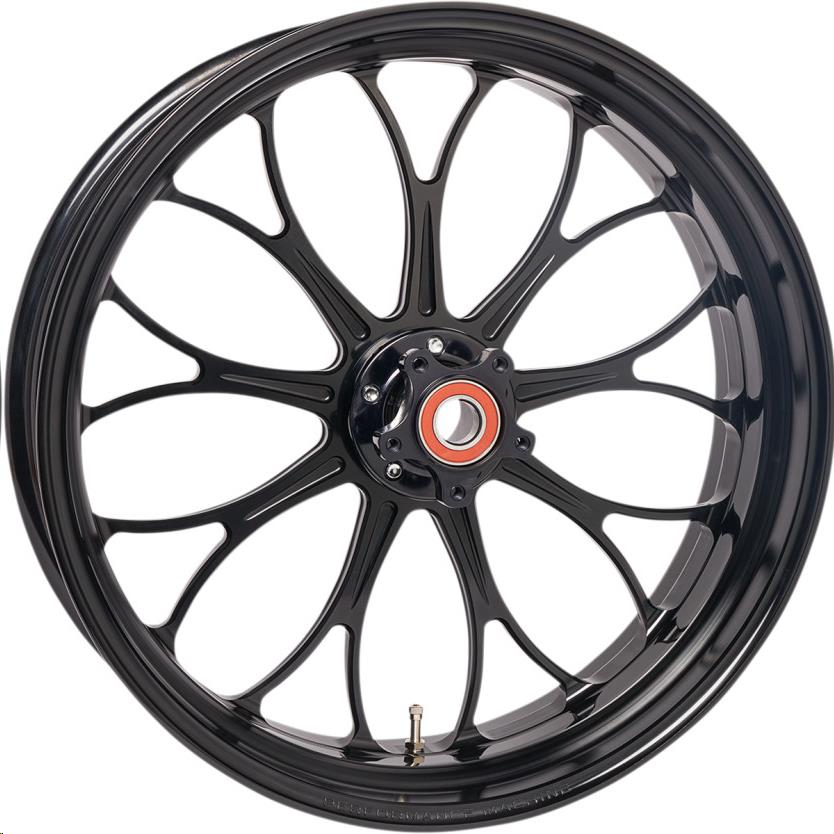 One-Piece Aluminum Front Wheel without ABS (Dual Disc) - 21in. x 3.5in. - Revolution Black
