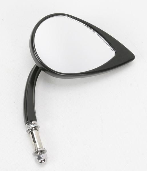 Tear-Drop Mirror - Black, Short-Stem