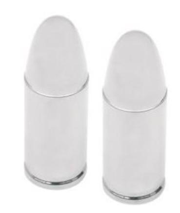 .38 Special Valve Stem Caps - Chrome