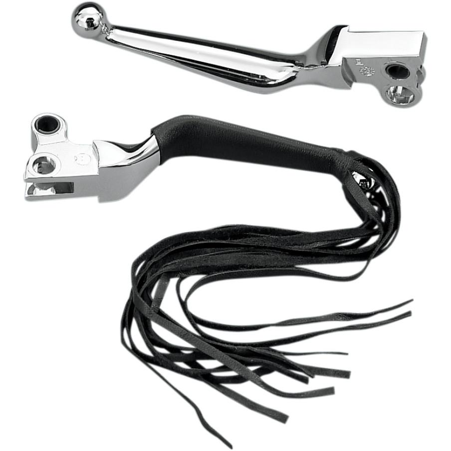 Fringed Leather Lever Covers