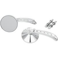 Mirror With 5-Hole Stem - 3in. Round Mirror, Stem Length 5 3/4in.