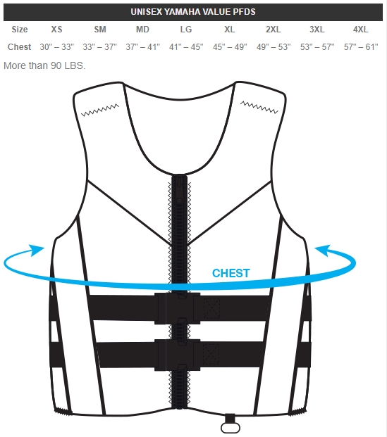 Yamaha Neoprene Two-Buckle PFD