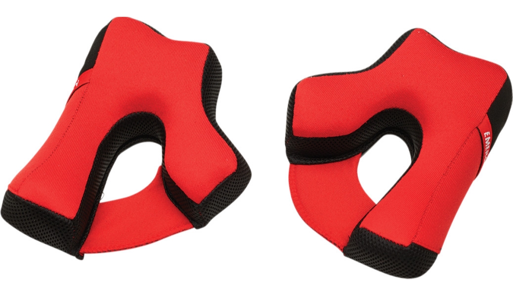 Ckeek Pads for Reflex Helmets - Red - 35mm - Sm