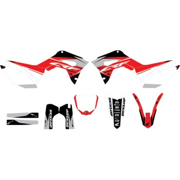 COR 9 Honda Complete Graphics Kit - White