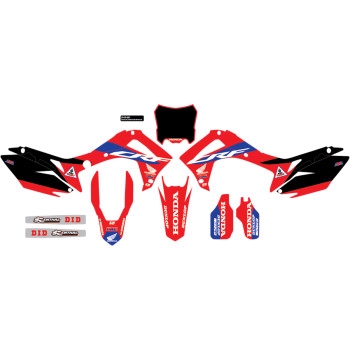 HRC Honda Complete Graphic Kit - Black