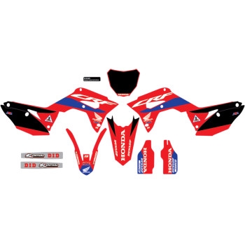 HRC Honda Complete Graphic Kit - Black