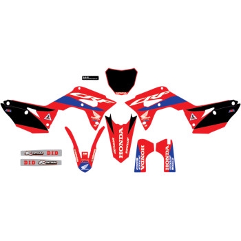 HRC Honda Complete Graphic Kit - Black