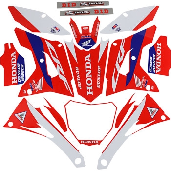 HRC Honda Complete Graphic Kit - White