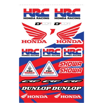 Universal Decal Sheet - Honda HRC - 12mll.