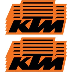 KTM OEM Decal - 10-pk. - 6in.