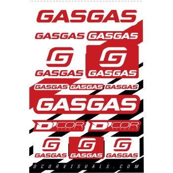 Universal Decal Sheet - GasGas - 12mll.