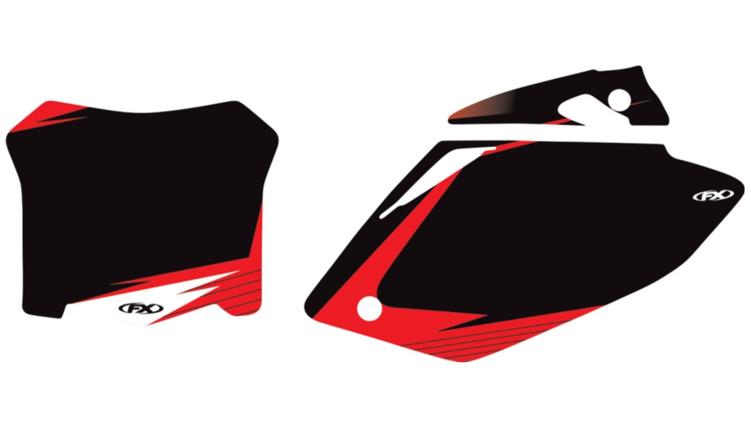 Pre-Cut Graphic Number Plate Kit - Black