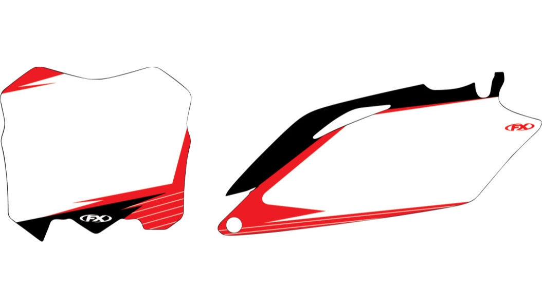 Pre-Cut Graphic Number Plate Kit - White