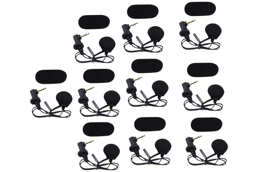 Wired Boom Microphone Bulk Pack for 30K Mesh Intercom Systems