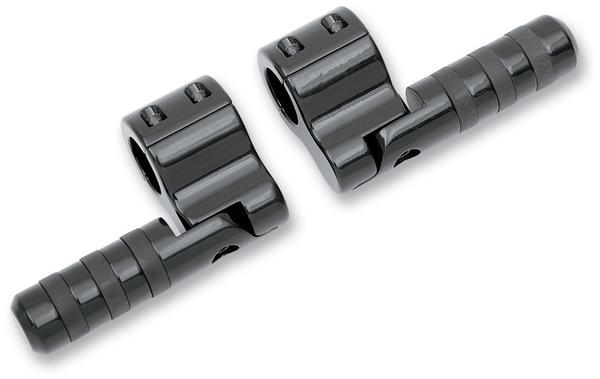 Black Anodized Clamp-On Wide Band Footpegs