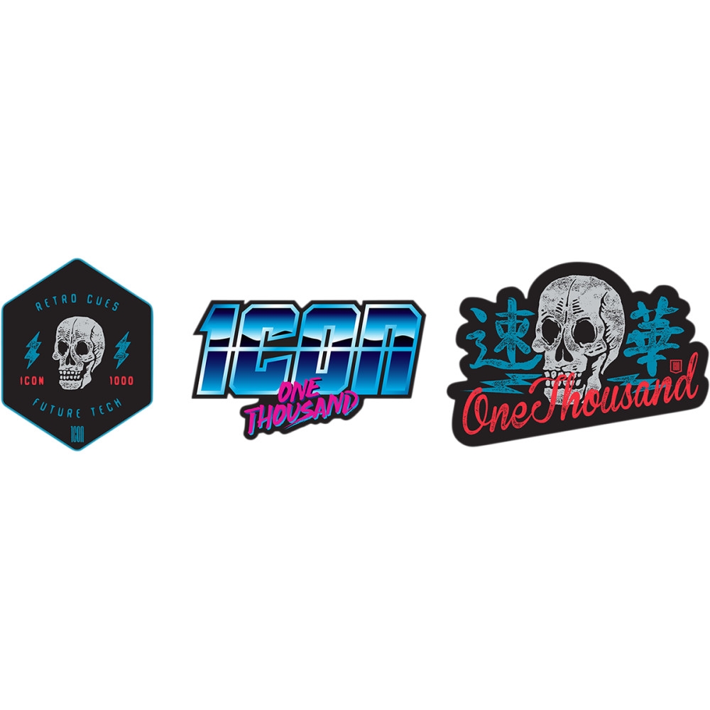 One Thousand Retroskull Stickers