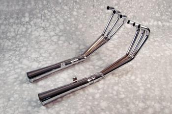 6-Into-2 Megaphone Exhaust System - Chrome