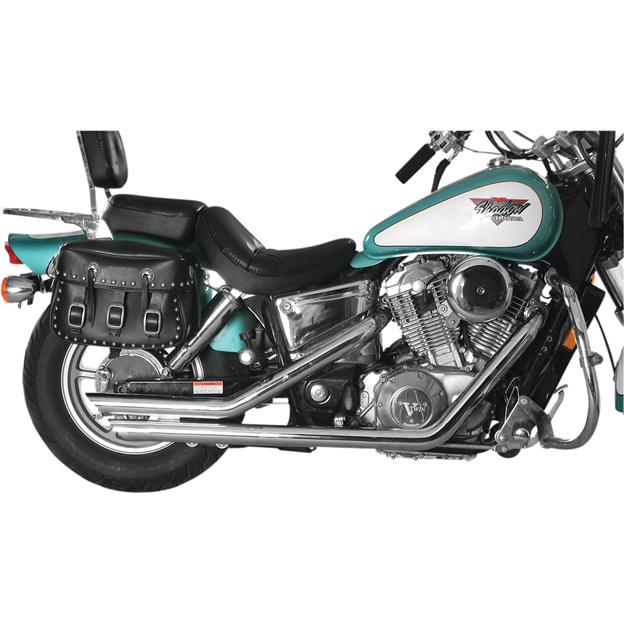 Slash Cut Staggered Dual Exhaust