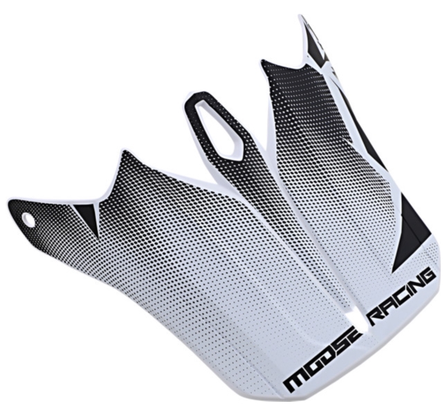 Visor for F.I. Helmets - Agroid Black/White