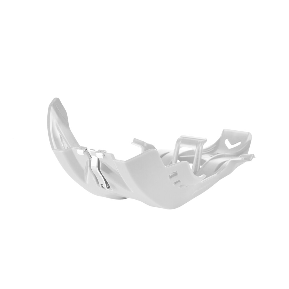 Fortress Skid Plate with Link Guard - White