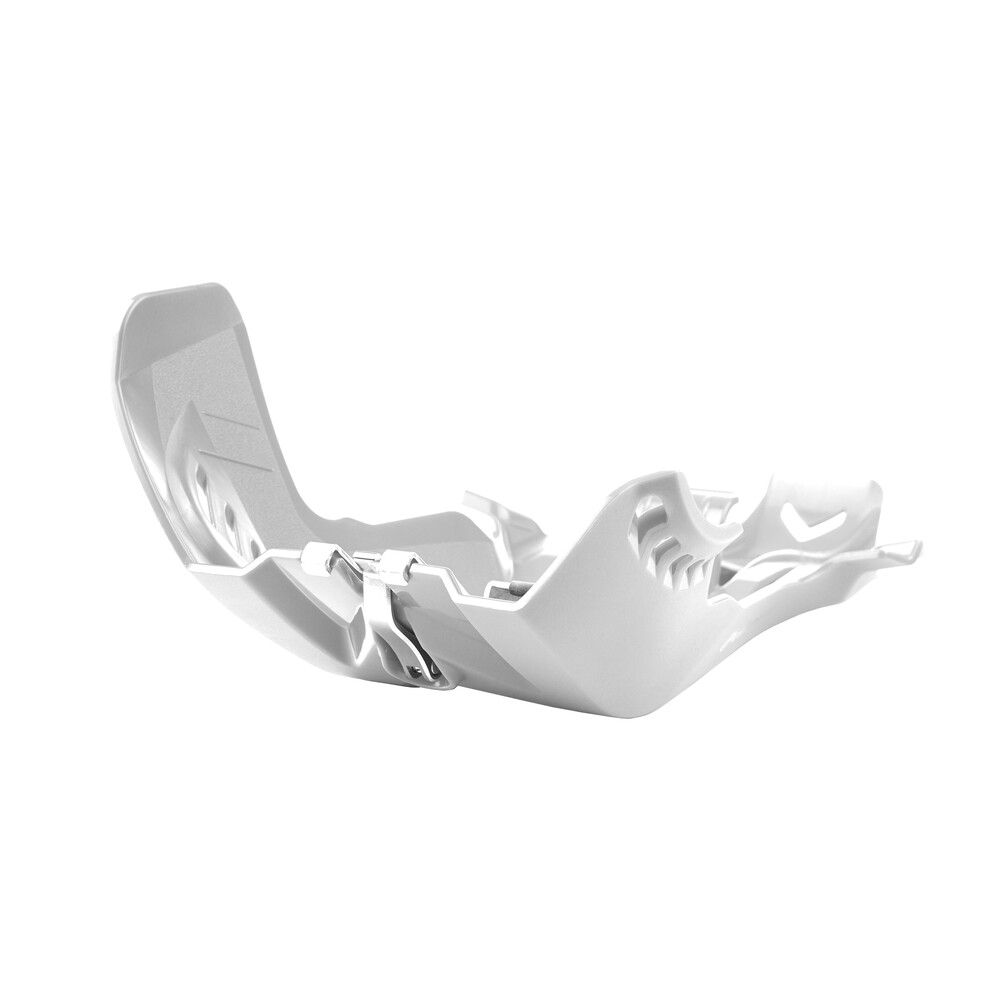 Fortress Skid Plate with Link Guard - White