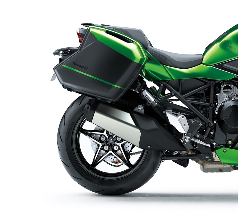 KQR Hard Saddlebag Color Panel Set - 28L. - Emerald Blaze Green