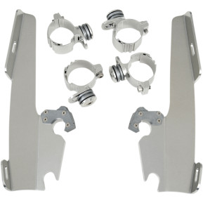 Trigger-Lock Mount Kit for Batwing Fairing and Fats/Slim Windshields - Polished
