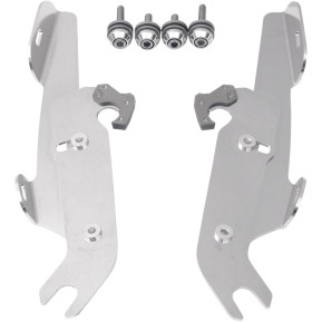 Trigger-Lock Mount Kit for Batwing Fairing and Fats/Slim Windshields - Polished