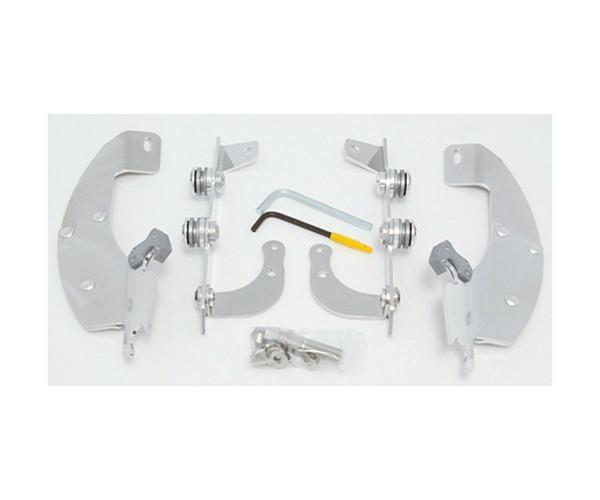 Trigger-Lock Mount Kit for Batwing Fairing and Fats/Slim Windshields - Polished
