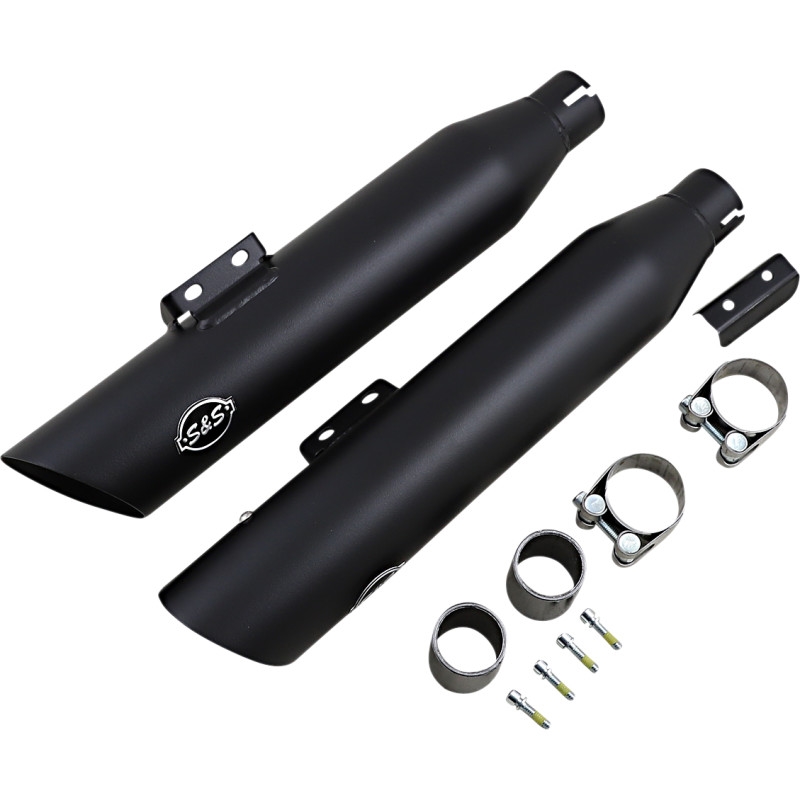 Slash-Cut Mufflers - Black