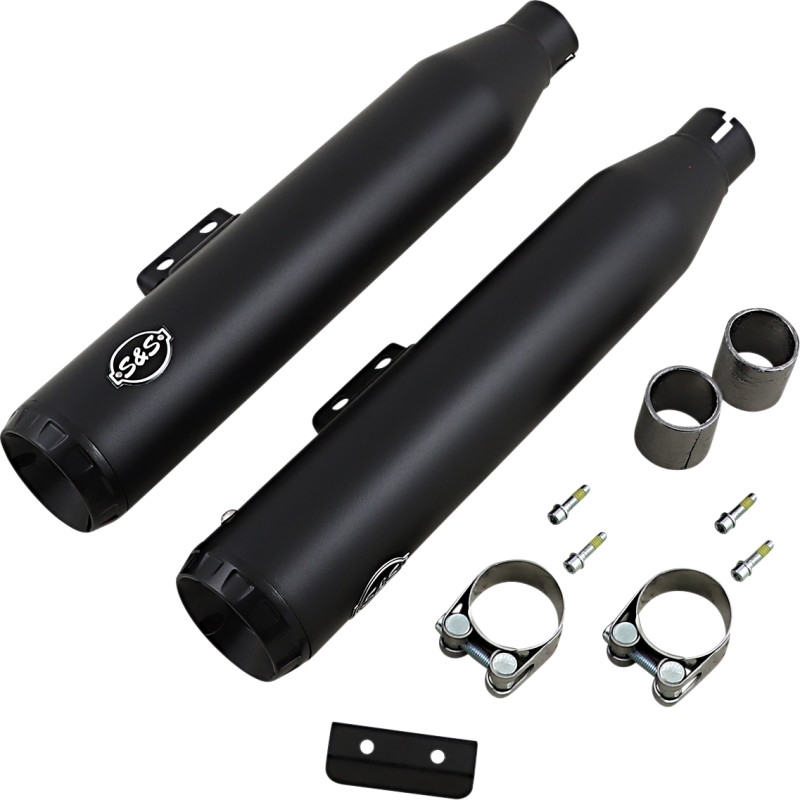 Grand National Slip-On Mufflers - Black