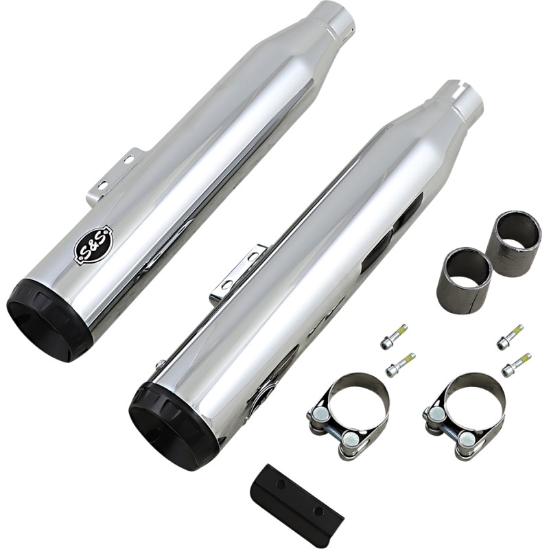 Grand National Slip-On Mufflers - Chrome