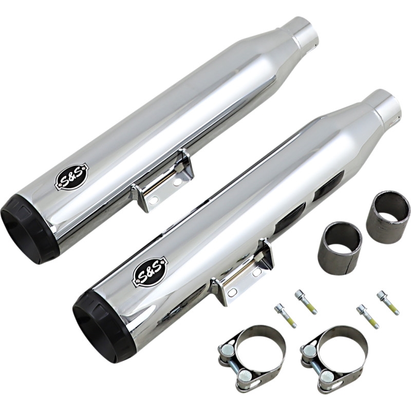 Grand National Slip-On Mufflers - Chrome