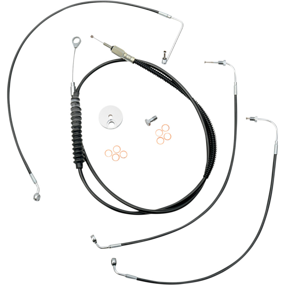 Standard Black Vinyl/Stainless Cable Kit - Mini Ape Hangers