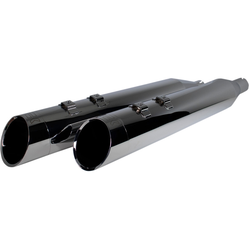 4.50in. Hp-Plus Slip-On Mufflers - Chrome Edge Billet End Caps