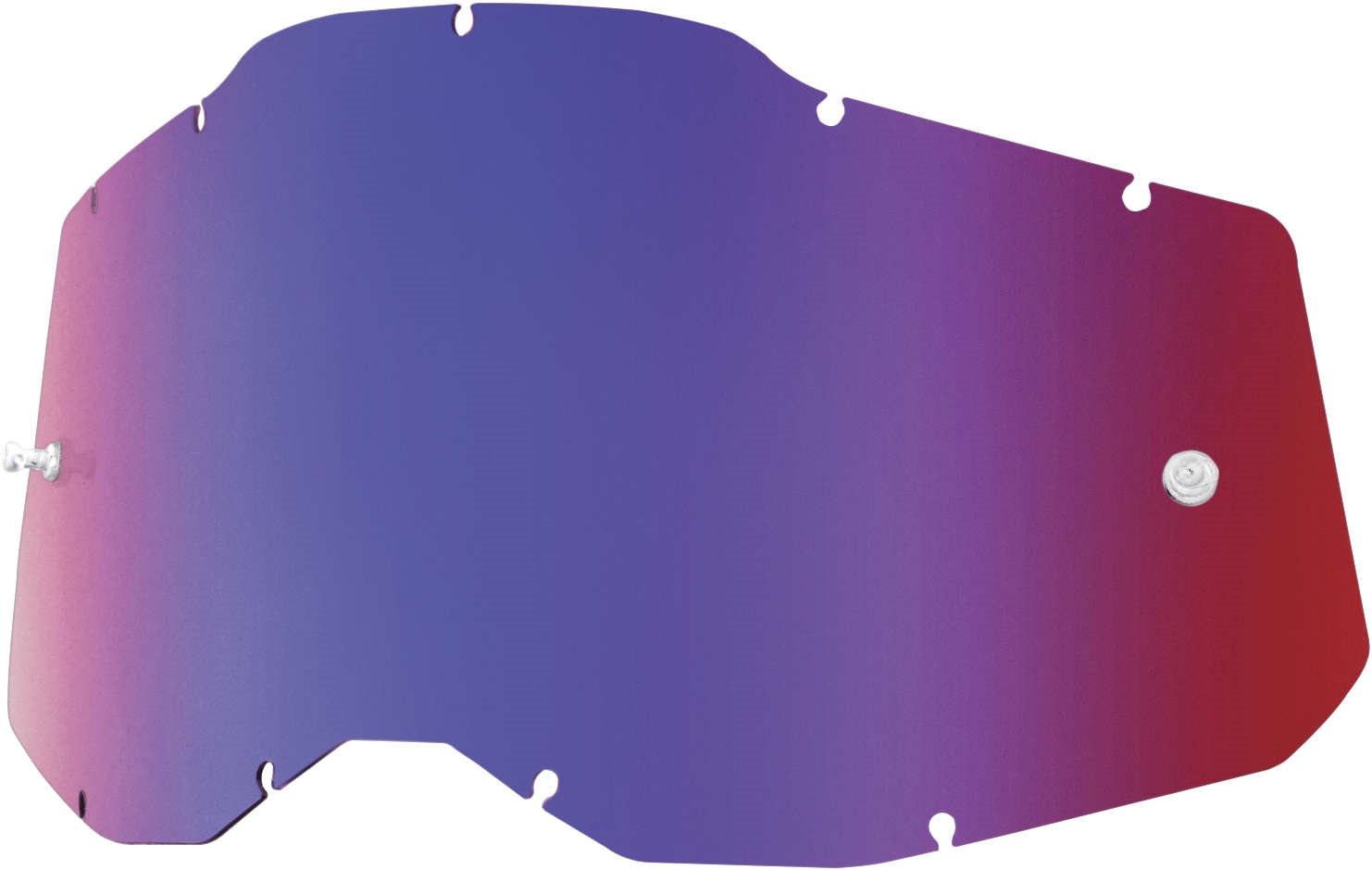 Lens for Racecraft 2/Accuri 2/Stratus 2 Goggles - Red/Blue Mirror