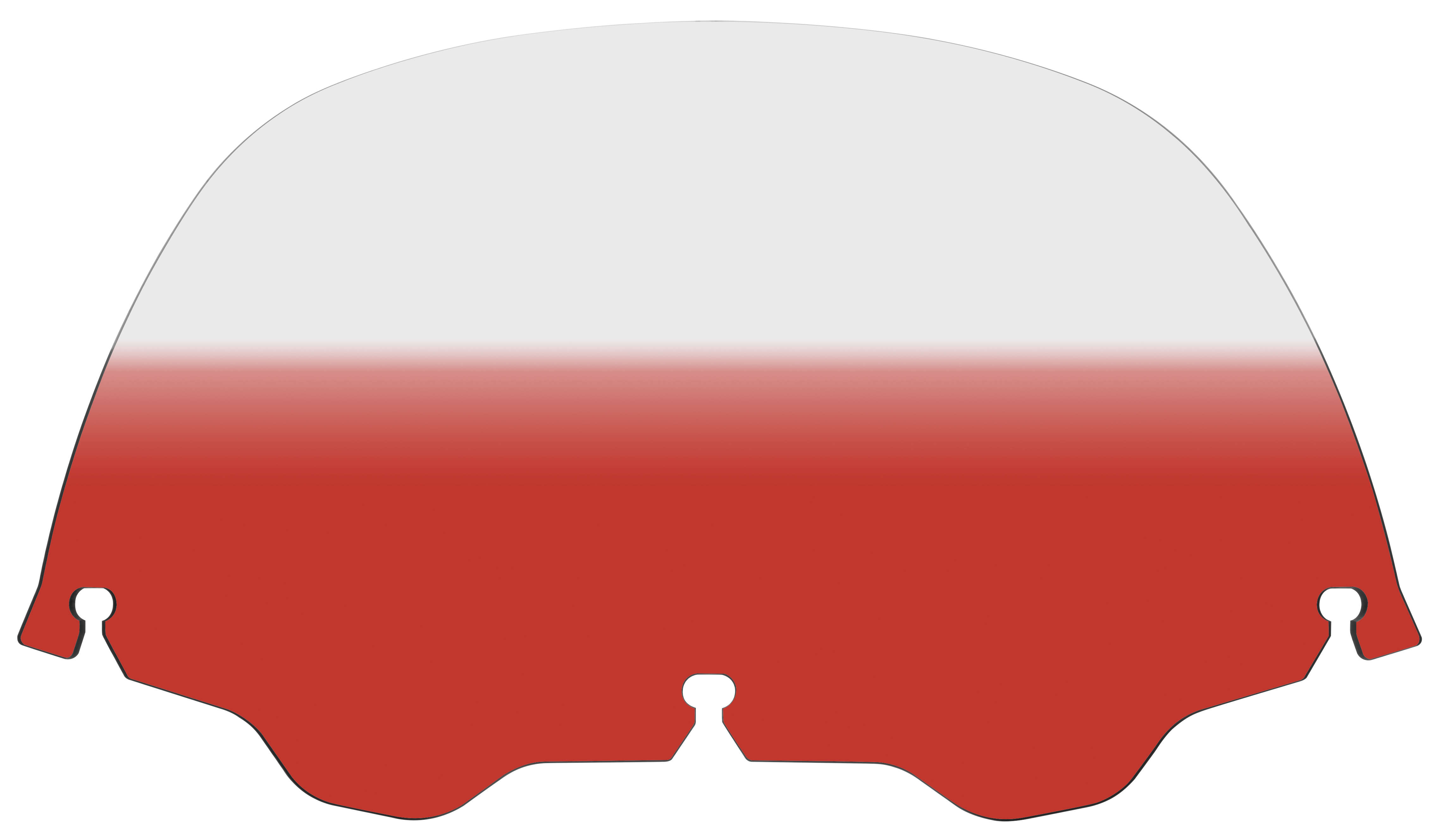 Standard Windshield - 9in. - Gradient Burnt Orange