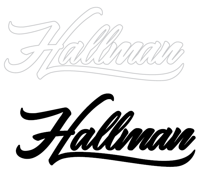 Die-Cut Original Hallman - 7in, 2pk.