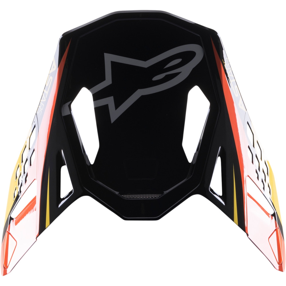 Visor for S-M10 Supertech Helmets - Meta 2/Black/Fluo Yellow/Fluo Orange