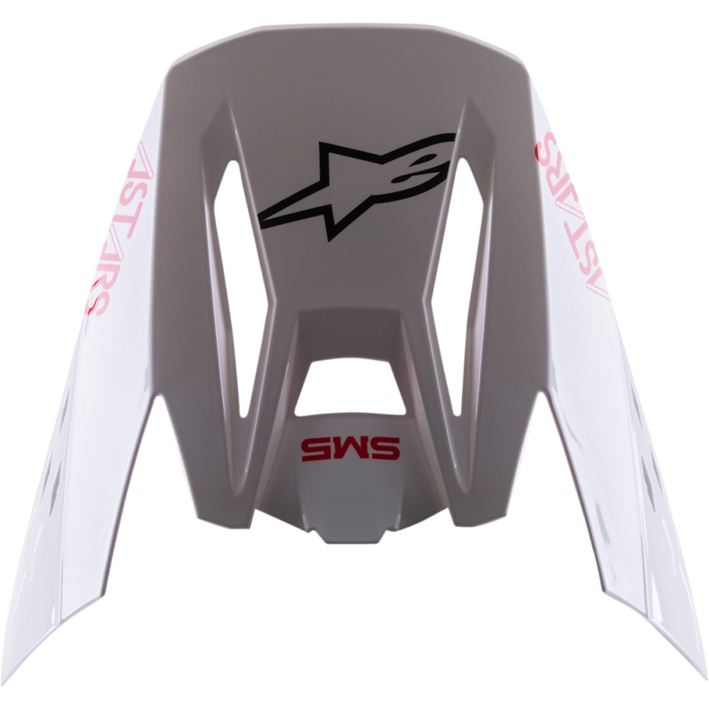 Visor for S-M5 Helmets - Bond/White/Fluo Red