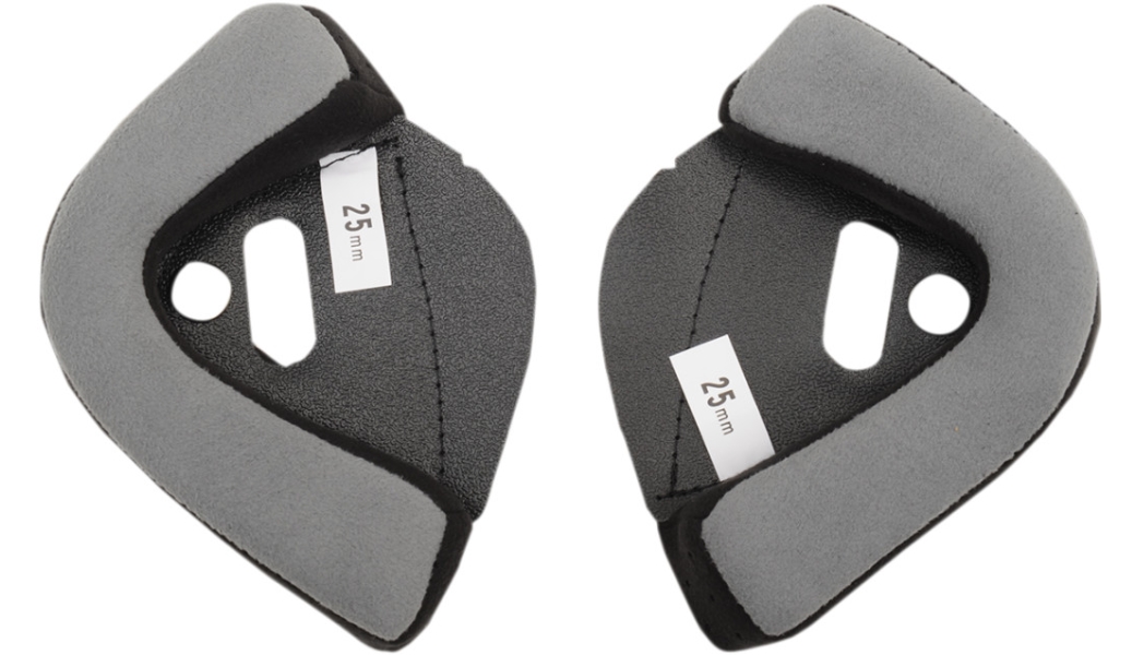 Cheek Pads for Bonanza Helmets - 25mm