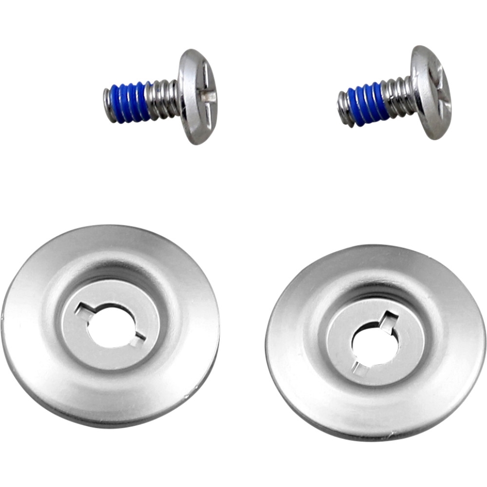 Hardware Kit for Lane Splitter/Gringo S Helmets - Stainless Steel Screw/Silver Baseplate