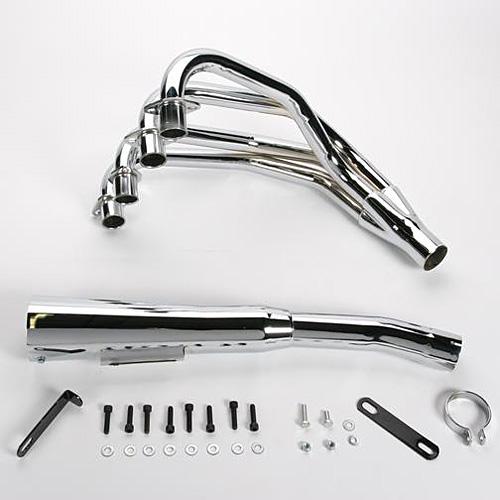 4-Into-1 Megaphone Complete System - Chrome