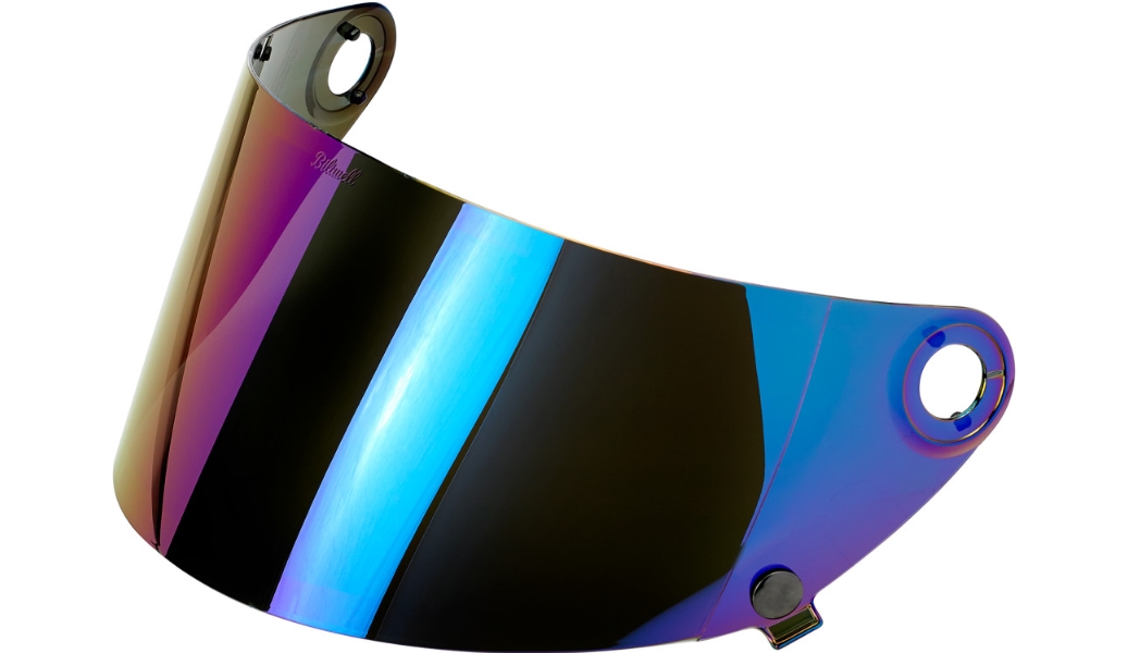 Flat Gen 2 Shields for Gringo S Helmets - Rainbow Mirror